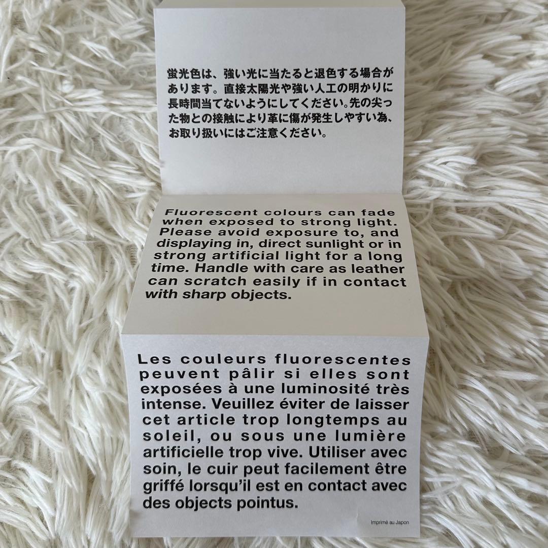 値下げ タグ 箱付 コムデギャルソン ミニ財布 蛍光色 ウォレット ケース