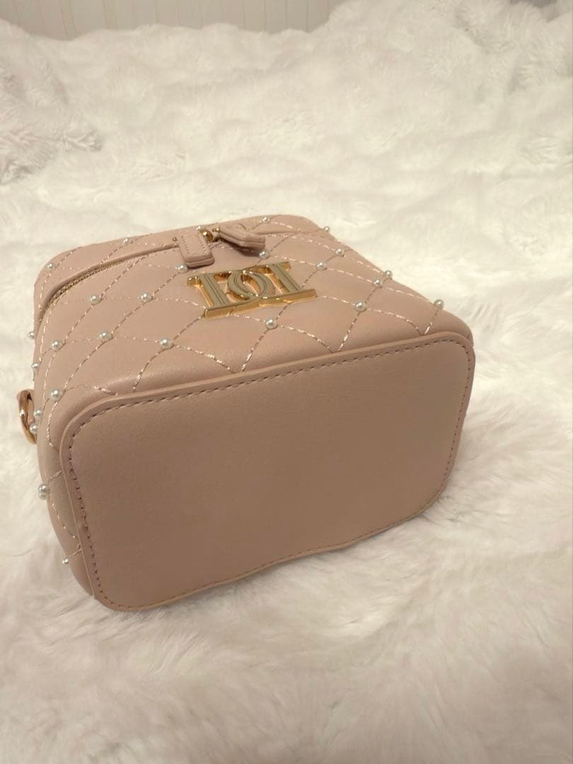 Darich キルティングパールスクエアミニバッグ ピンク