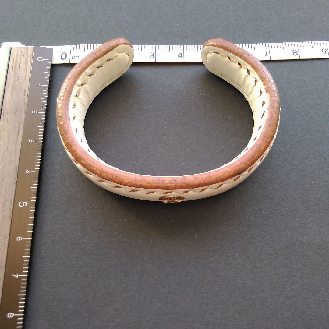 アリゾナフリーダム Arizonafreedom ホワイトレザーバングル K18