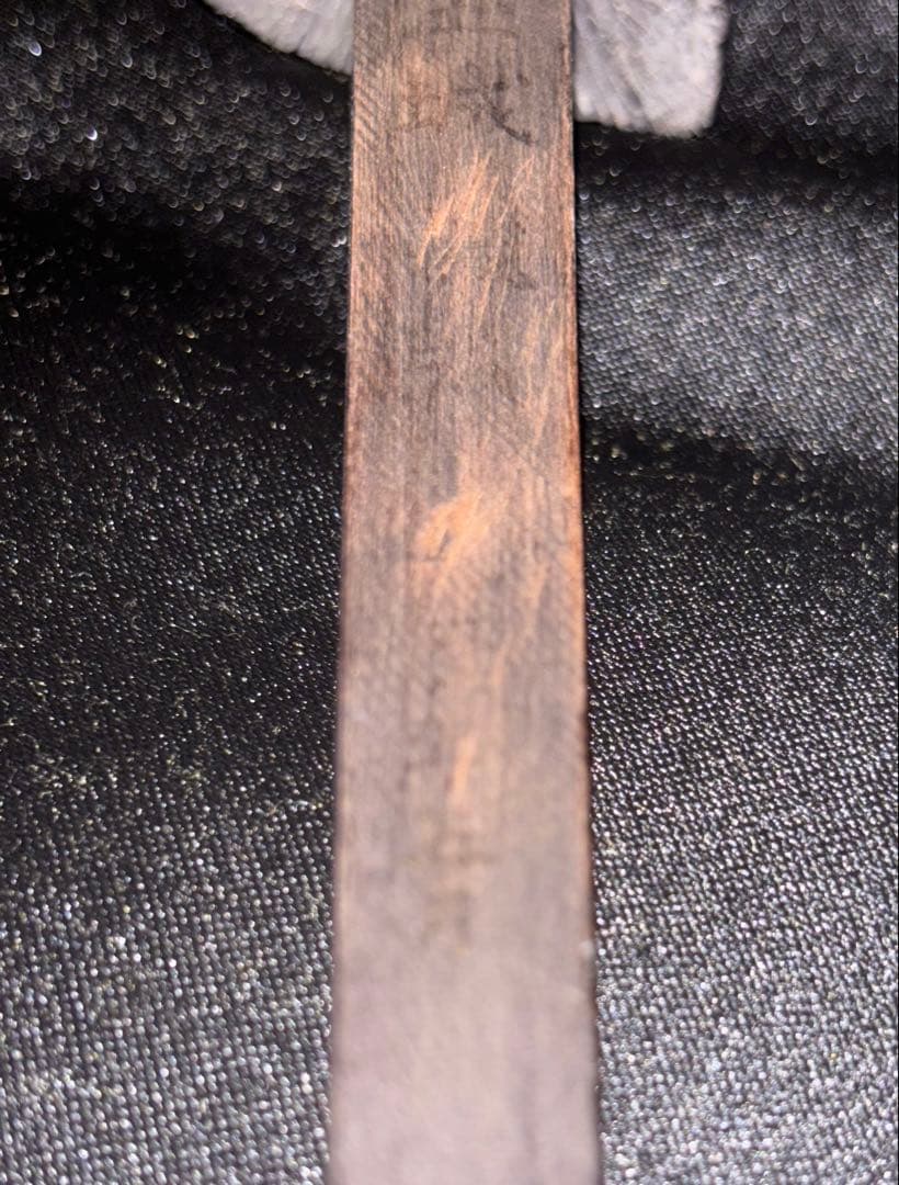 沖縄古三線棹　黒檀類か？　玉城◯◯六十二年五月の記し