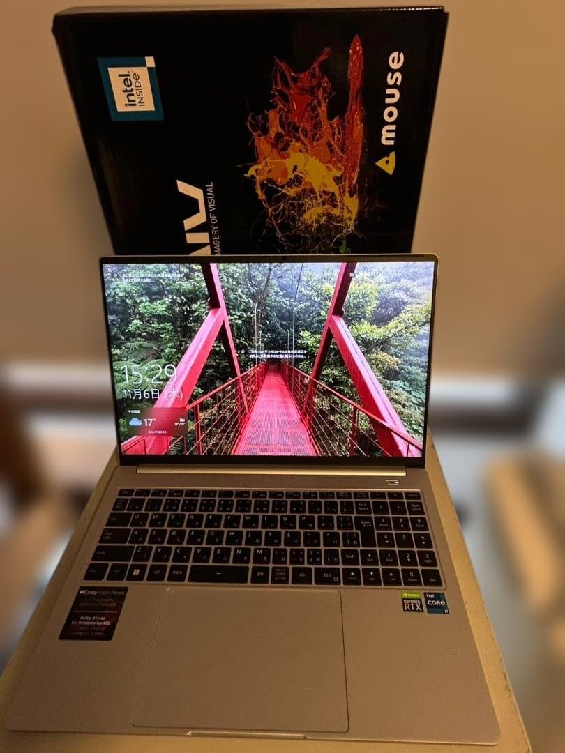 16インチ軽量高性能　Mouse DAIV 6P-RT メ32GB SSD1TB