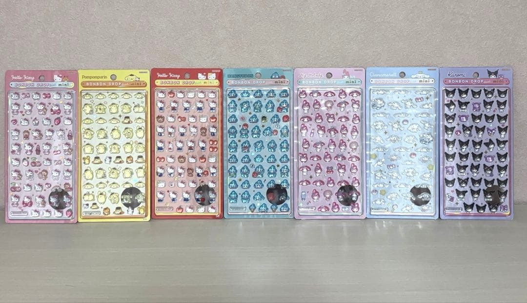 正規品 ボンボンドロップシール サンリオ　ミニ ボンドロ クロミ シール　キティ