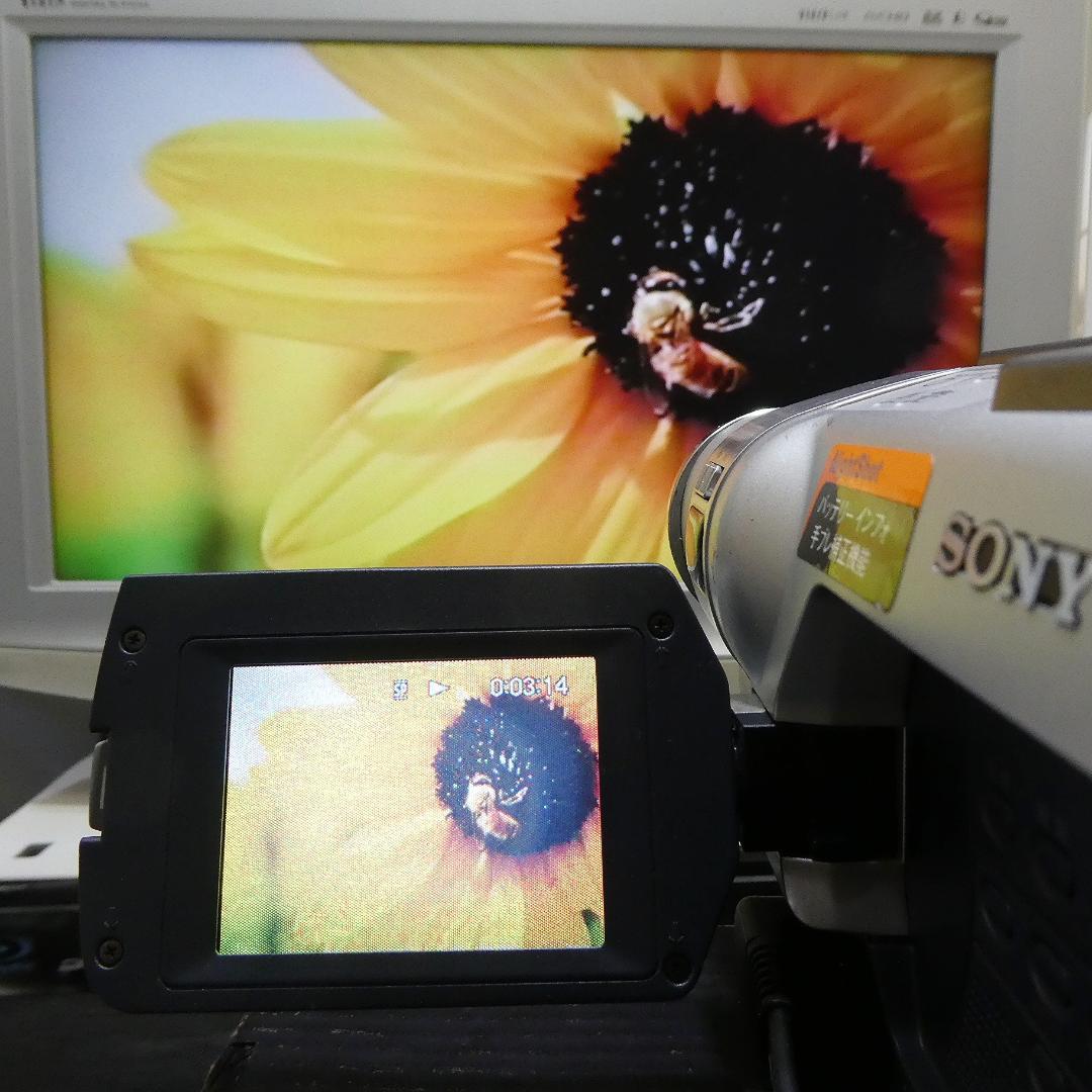 動作良好 Hi8ソニー CCD-TRV106 8ミリビデオカメラ DVD化に最適