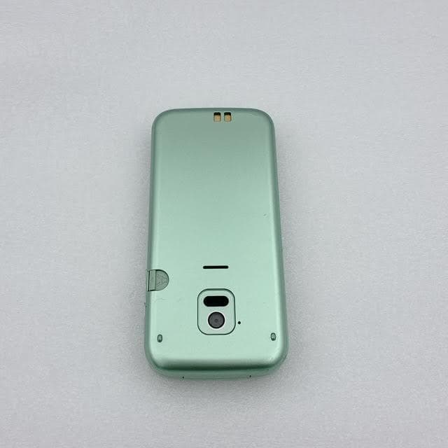 【美品】docomo F-02J らくらくホン SIMフリー ミントグリーン