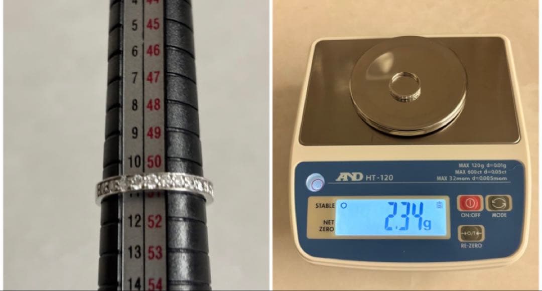 まい様❗️プラチナ天然ダイヤモンドリング エタニティリング0.35ct 鑑別11号
