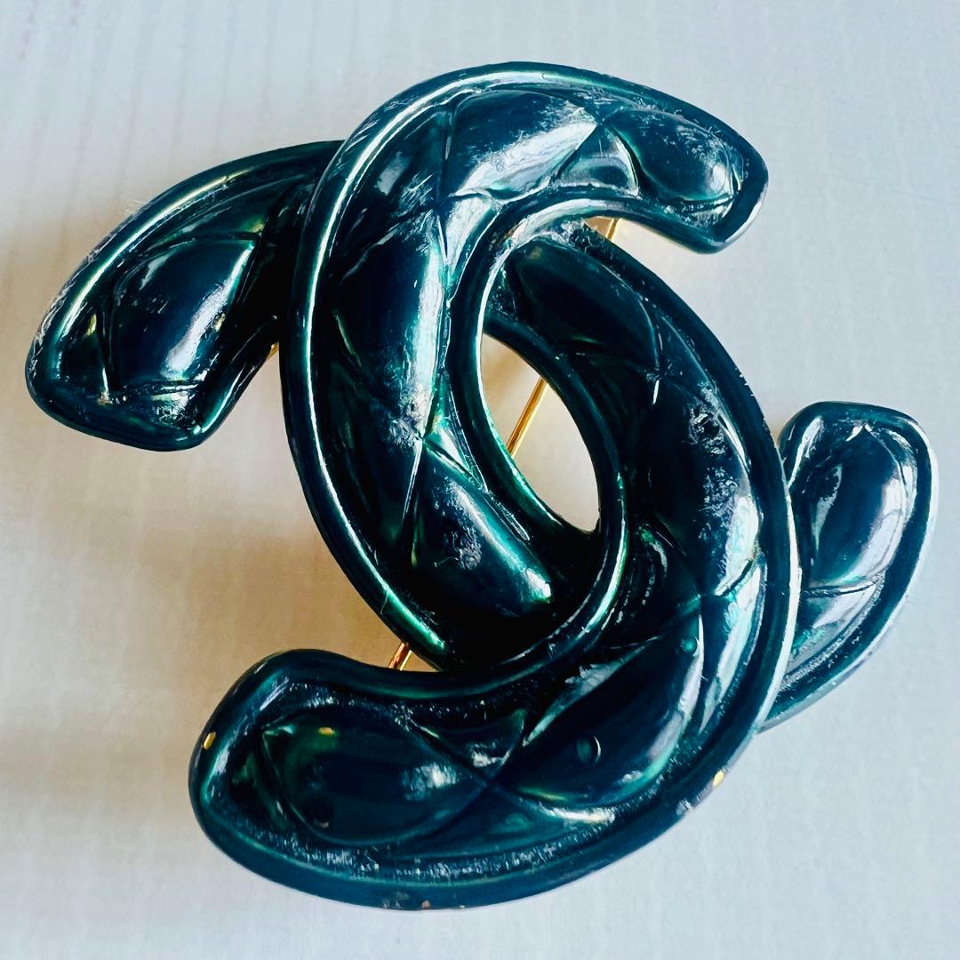 ⭐️シャネル CHANEL ココマーク ヴィンテージ ブローチ マメ刻印入り