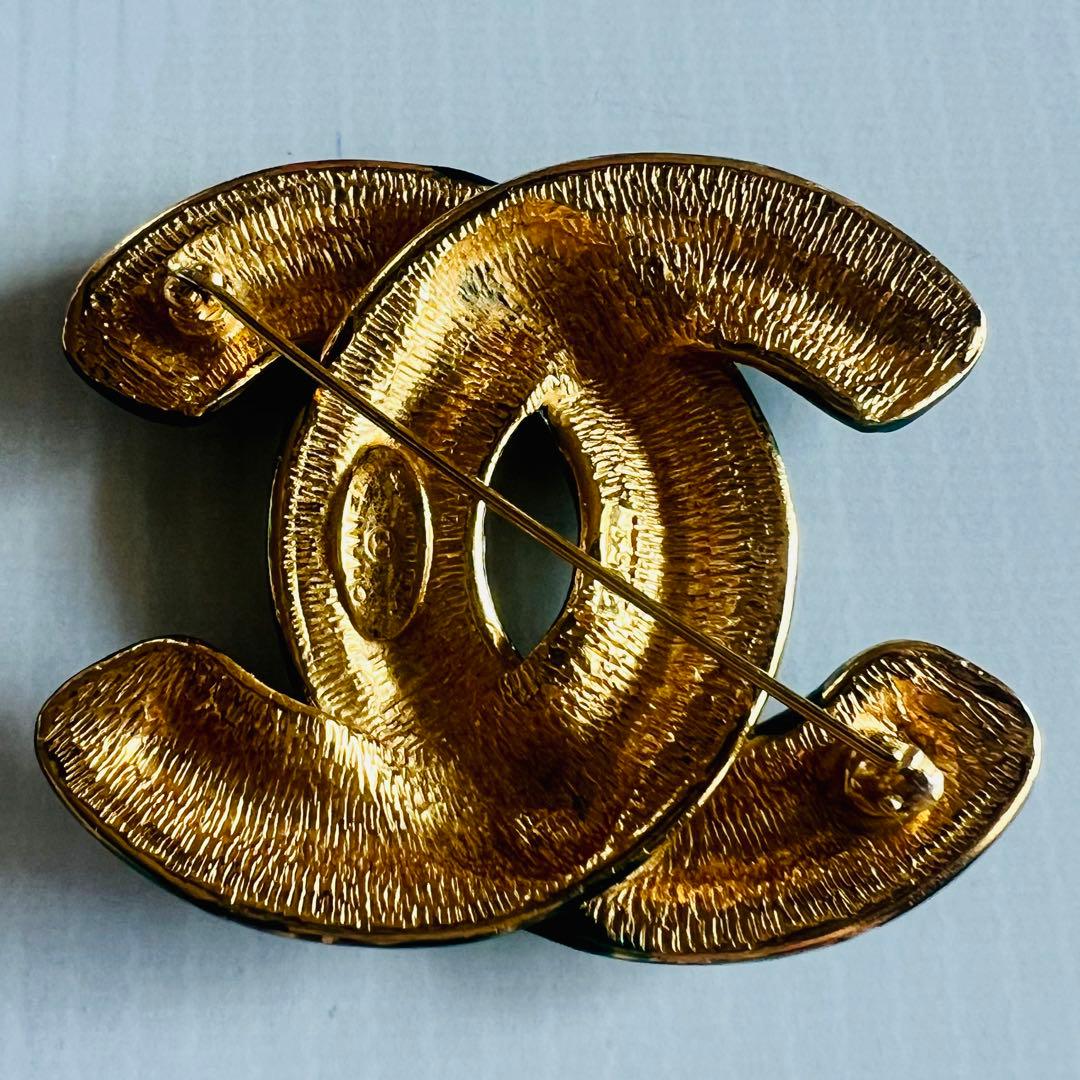 ⭐️シャネル CHANEL ココマーク ヴィンテージ ブローチ マメ刻印入り