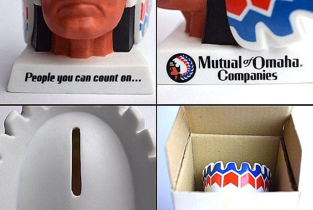 NOS 1980’s Mutual of Omaha ビンテージ 貯金箱 箱付き