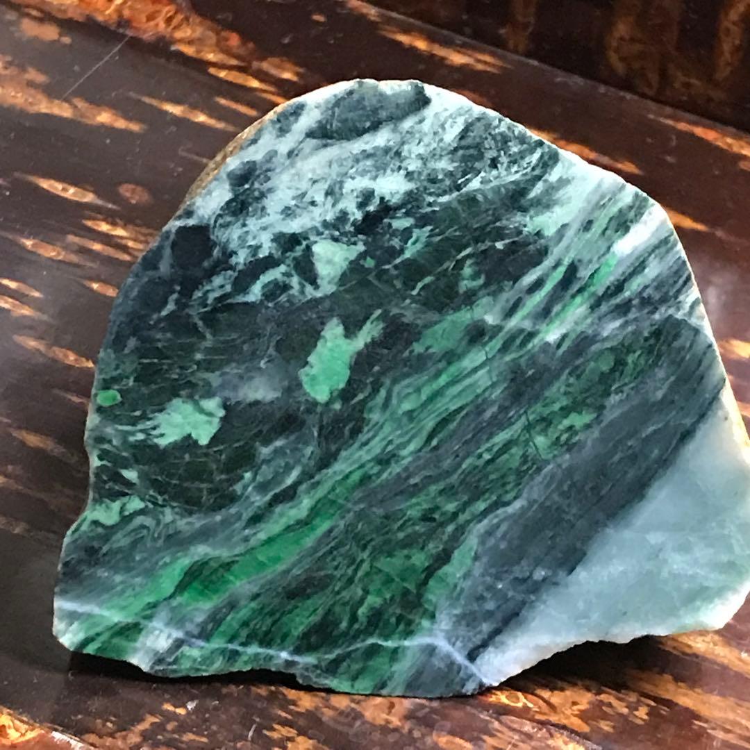 コスモクロア＋ヒスイ　原石　495g