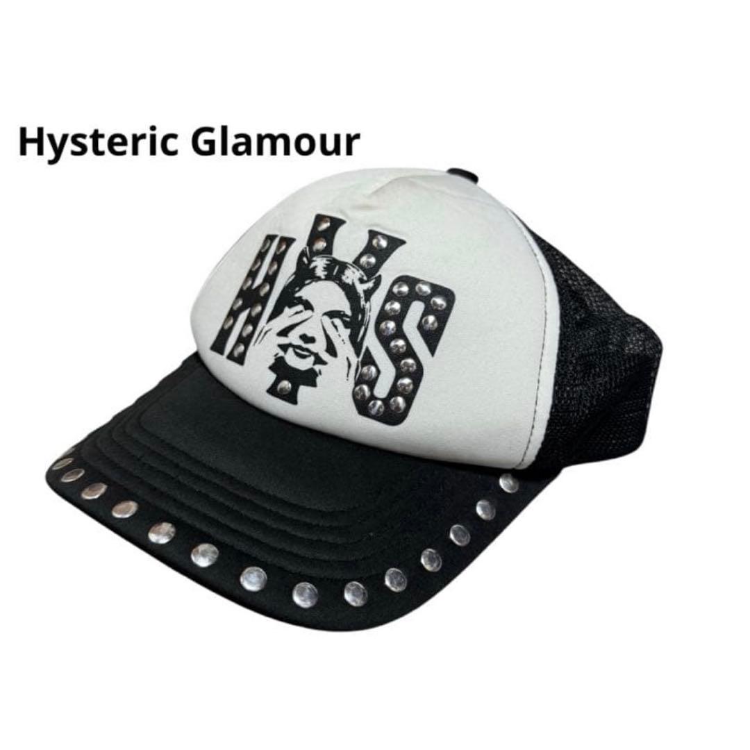 ヒステリックグラマー　SEE NO EVIL スタッズメッシュキャップ