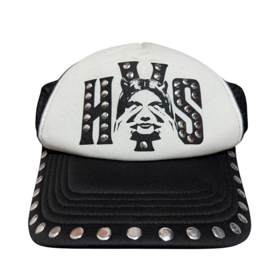 ヒステリックグラマー　SEE NO EVIL スタッズメッシュキャップ