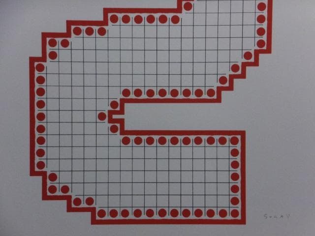 現代美術 菅井汲　直筆サイン『VARIATIONS Ⅱ』 リトグラフ 0723Y