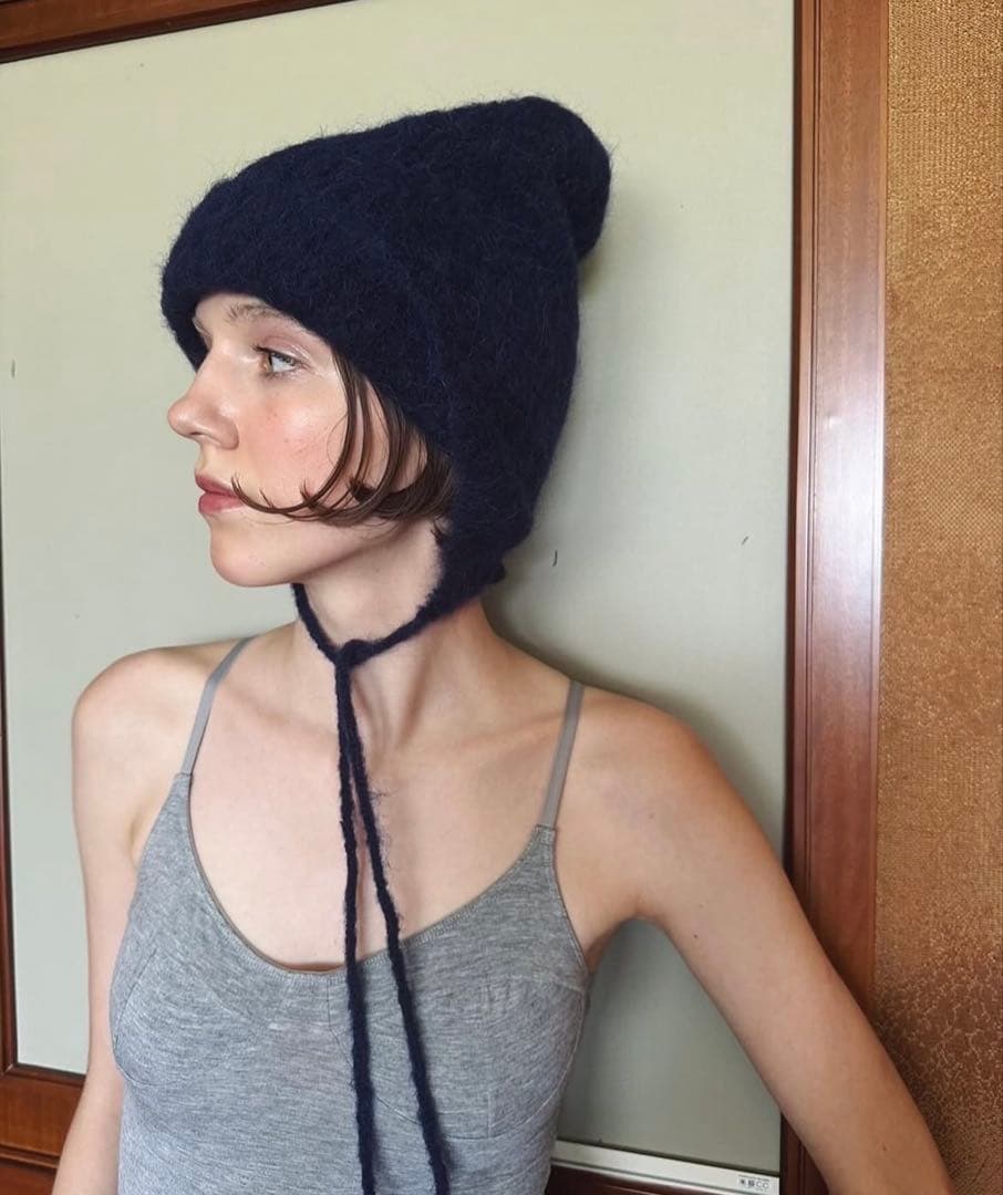 EDIT FOR LULU アルパカミックスシャギーニットキャップ