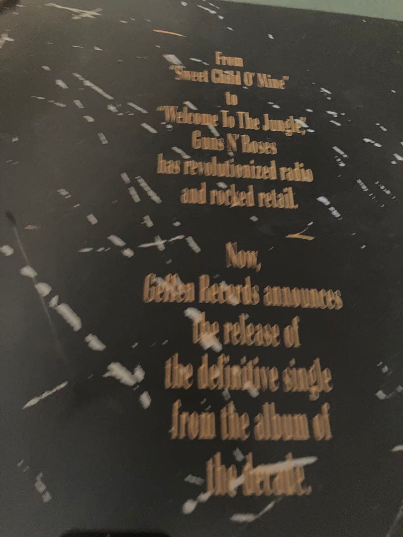 激レア　Guns N' Roses プロモポスター　ガンズアンドローゼズ　axl