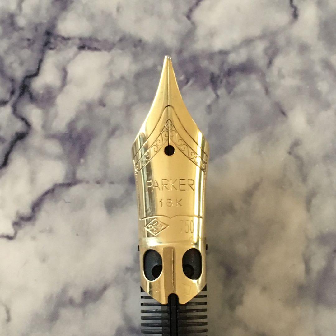 #0174 オーバーホール済み 万年筆 PARKER パーカー 18k