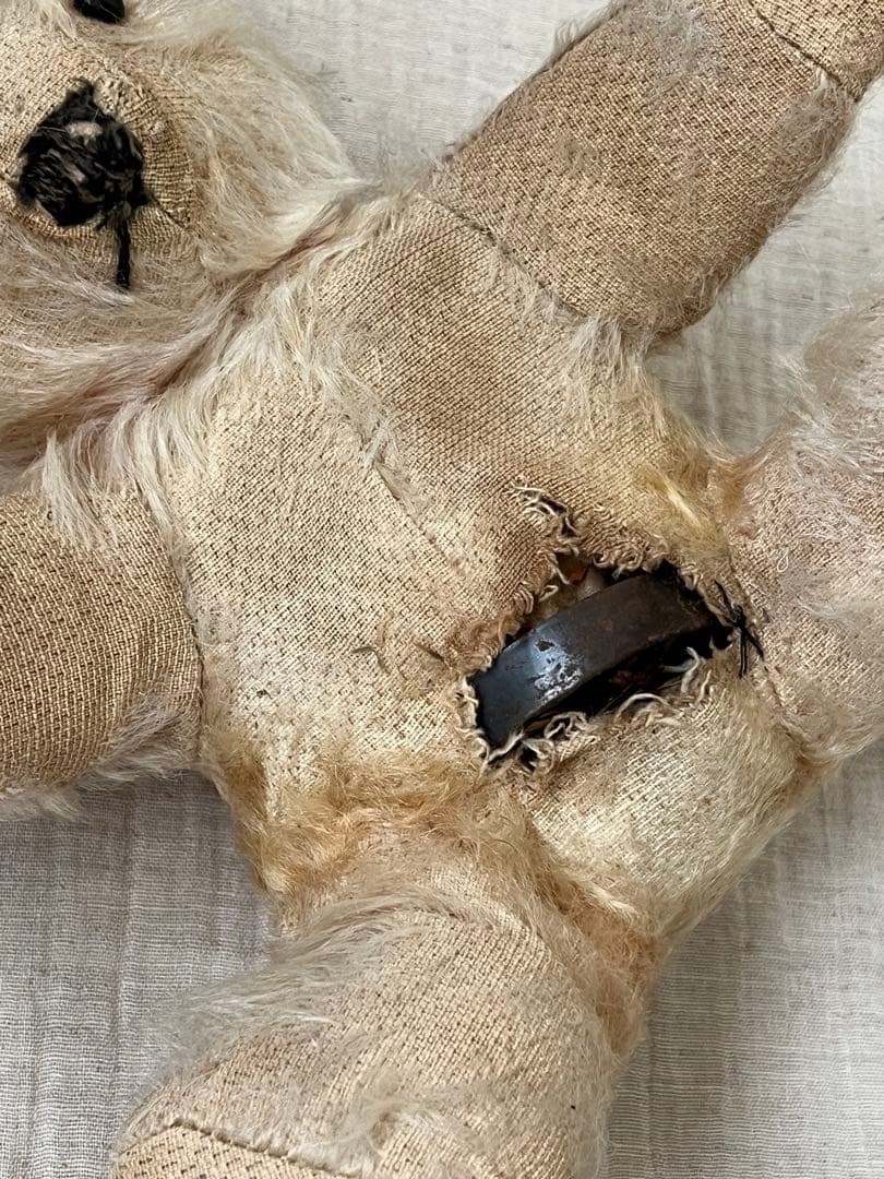 アンティークヴィンテージ修理修復ハンドメイドドールテディベア ぬいぐるみセット