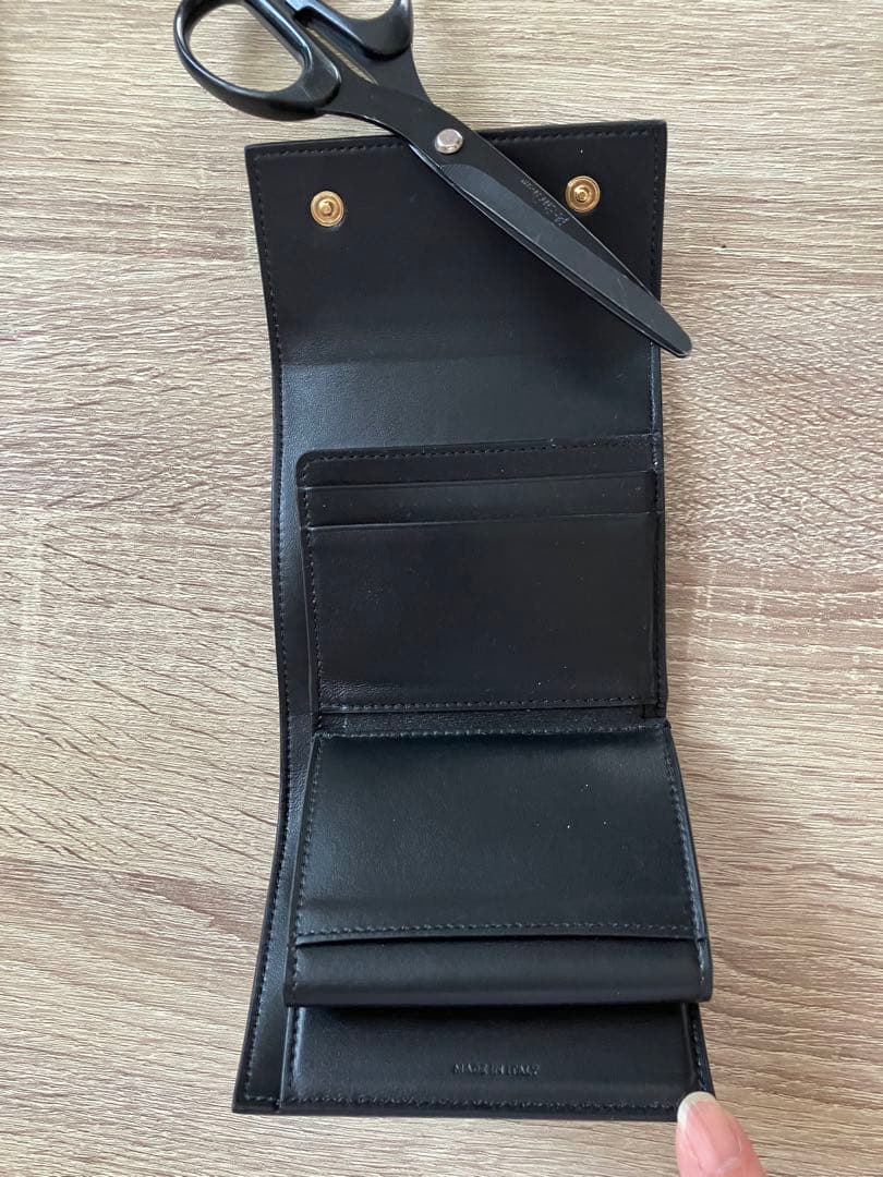 美品　CELINE ブラック 三つ折り財布