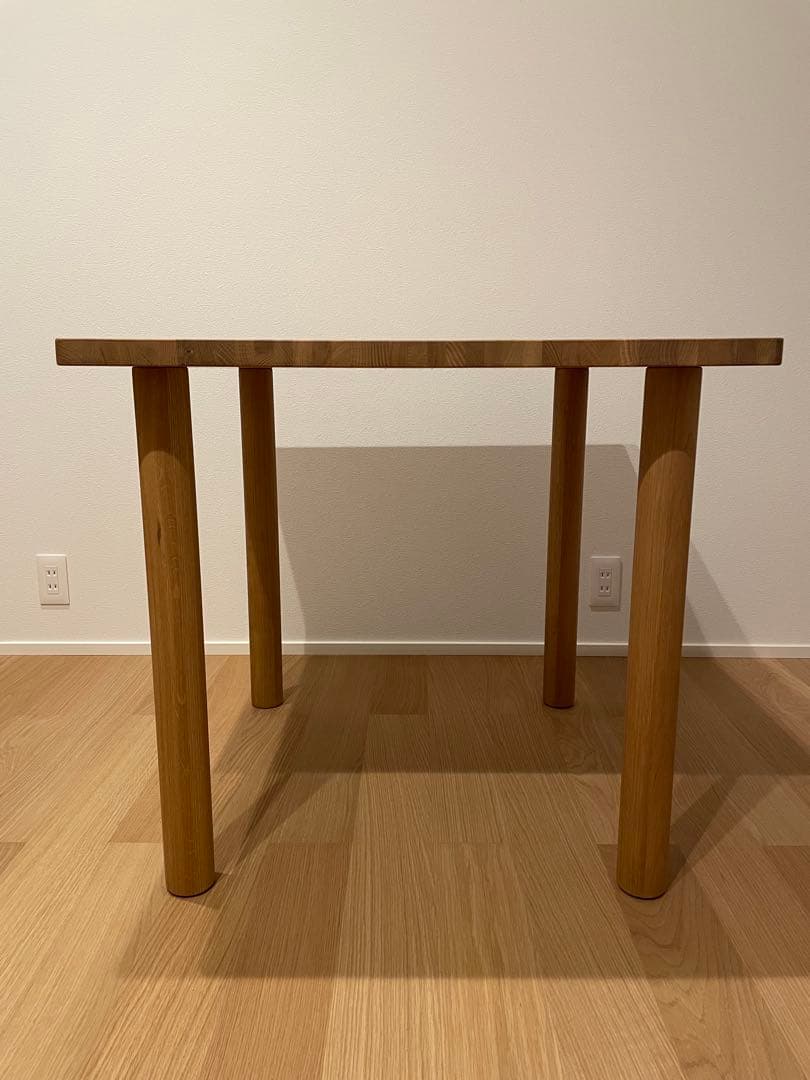 無印良品　木製テーブル 80×80cm オーク