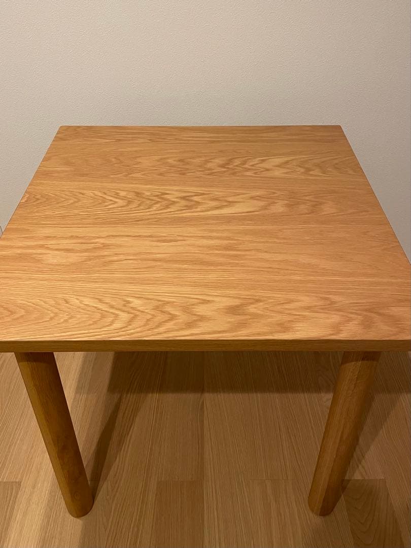 無印良品　木製テーブル 80×80cm オーク