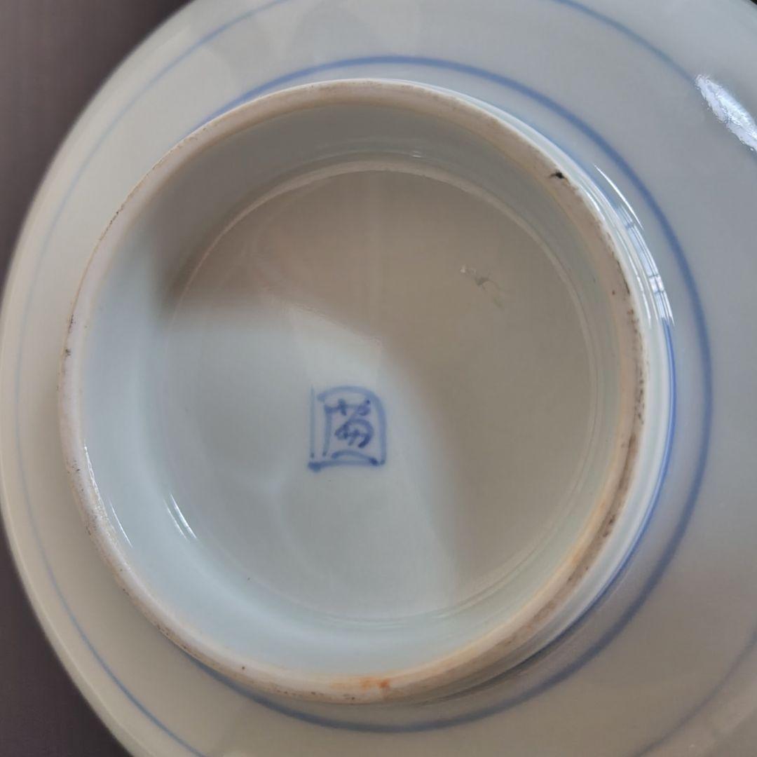 古伊万里 染付 手描き 山水 鉢　大中小3つ アンティーク レトロ 冬 春