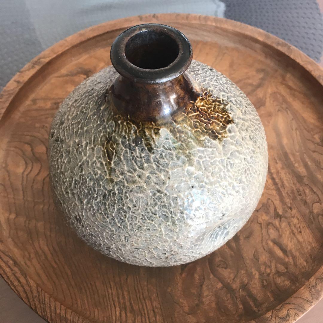 上野焼飴釉刷毛目徳利