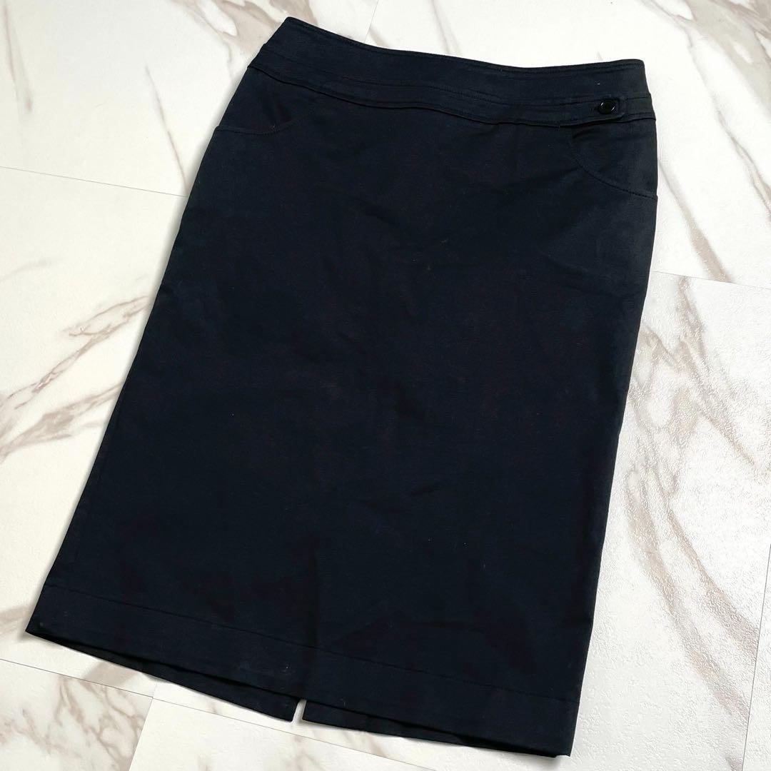 PRADA プラダスポーツ ミドルスカート タイトスカート レディース ネイビー