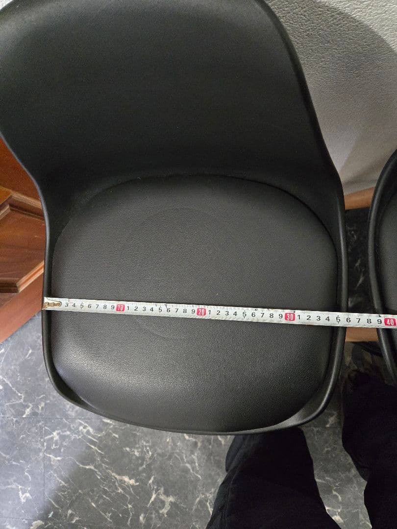 ニトリ カウンターチェア 黒 5セット