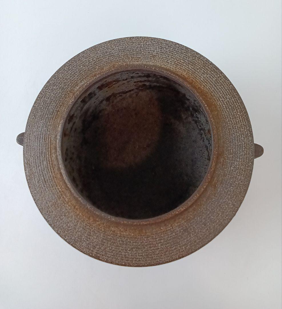 【釜師 人間国宝 佐藤浄清】筒釜 糸目地紋 茶道具 美術品 工芸品 コレクション