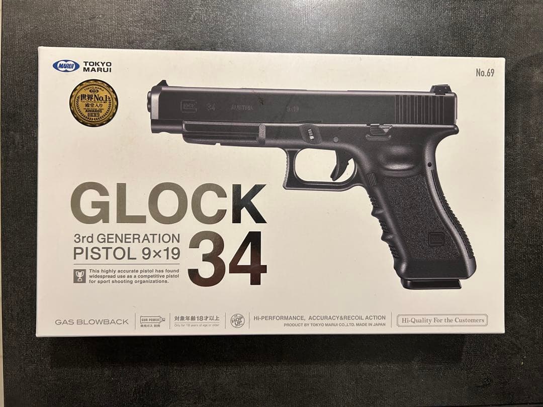 【美品】東京マルイ GLOCK34 ガスブローバック ◆ 箱付き・動作良好 ◆
