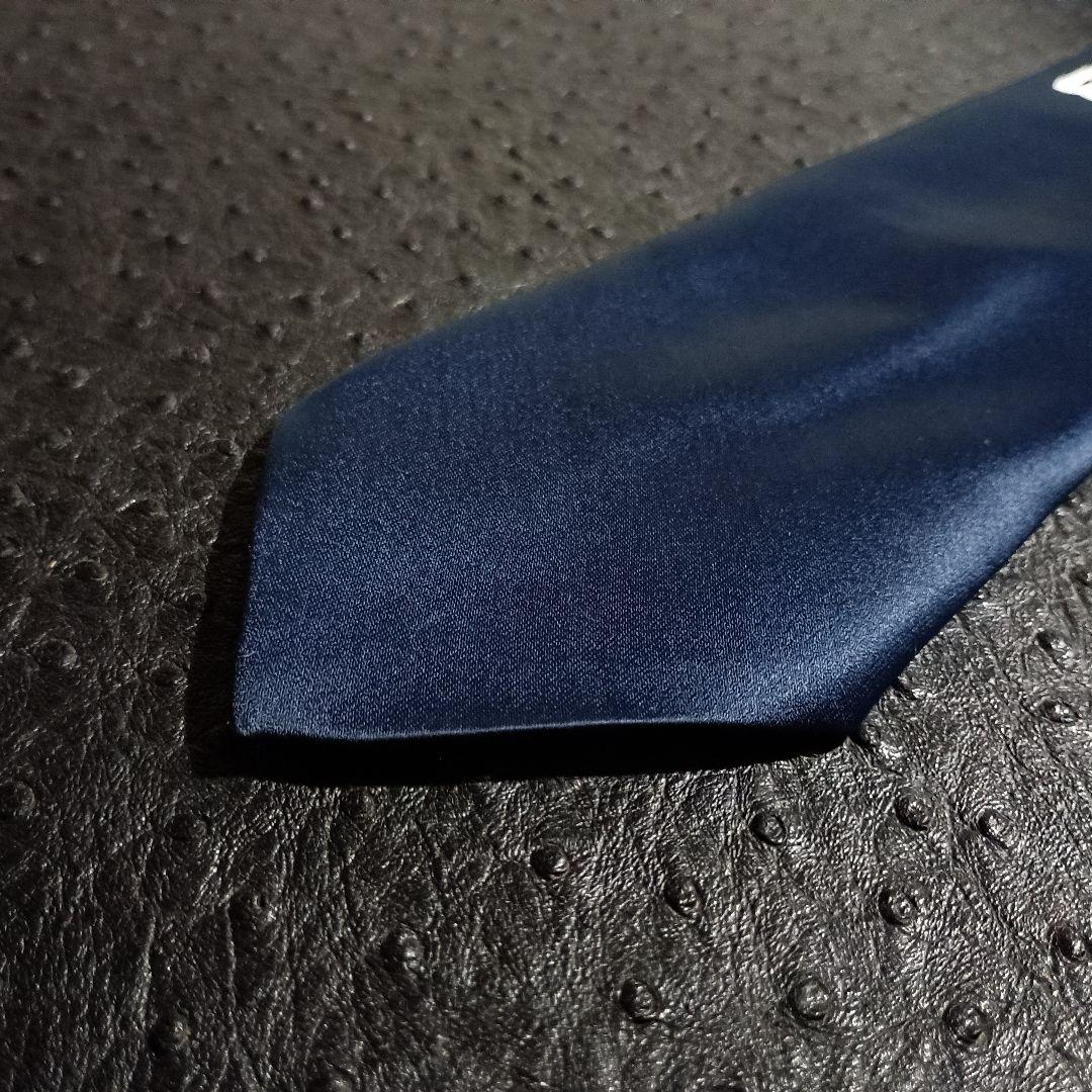 Z209 希少◆ブルーインパルスF86/JASDF 刺繍柄ネイビー系公認ネクタイ