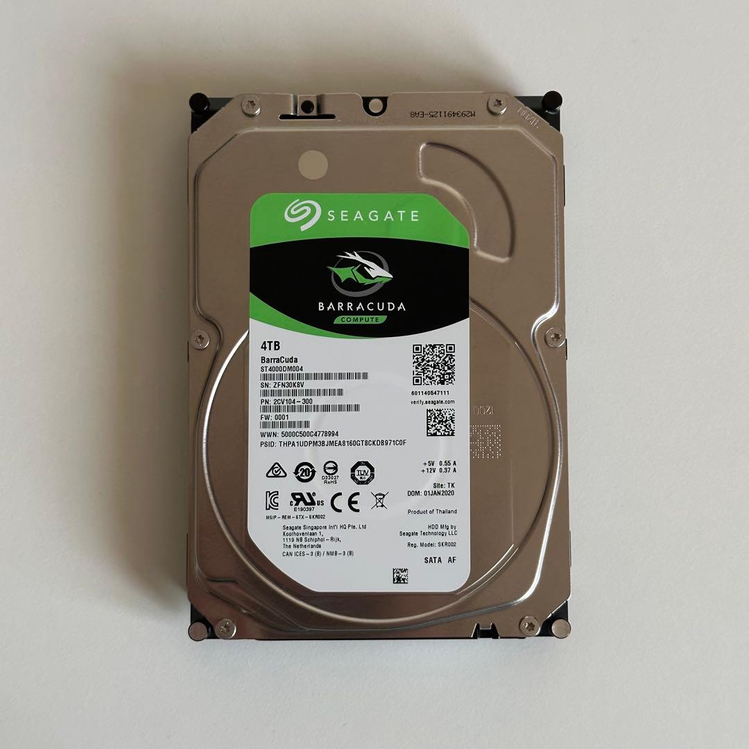 Seagate Barracuda 4TB 3.5インチ HDD