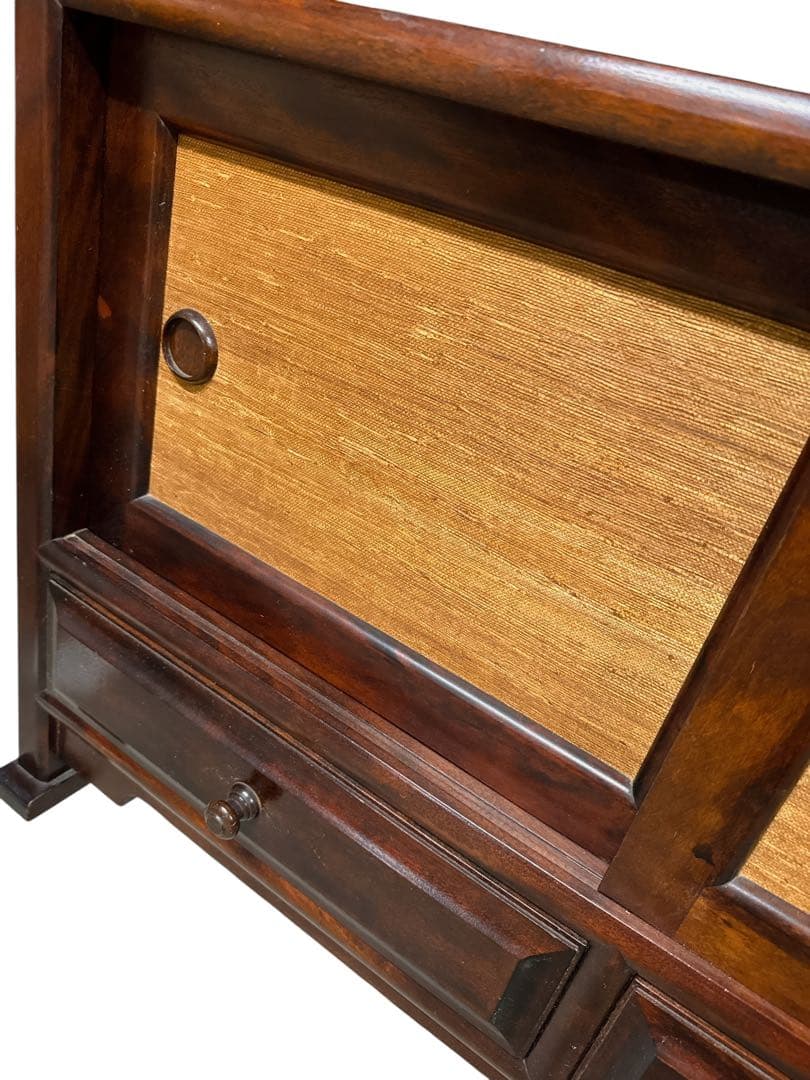 民芸家具 飾り棚 茶棚 キャビネット ミズメザクラ レトロ