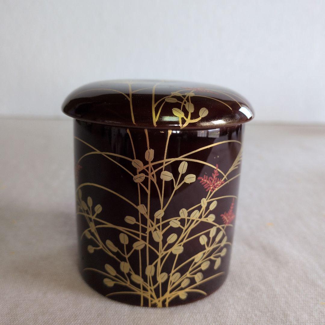 茶道具　中村湖彩　四季棗　共箱付き