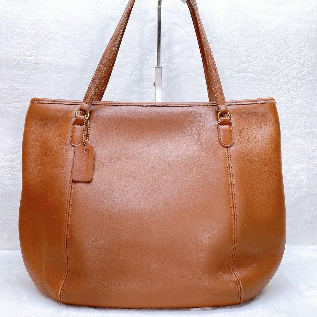 ✨美品✨COACH コーチ トートバッグ がま口 ブラウン 肩掛け レザー 革