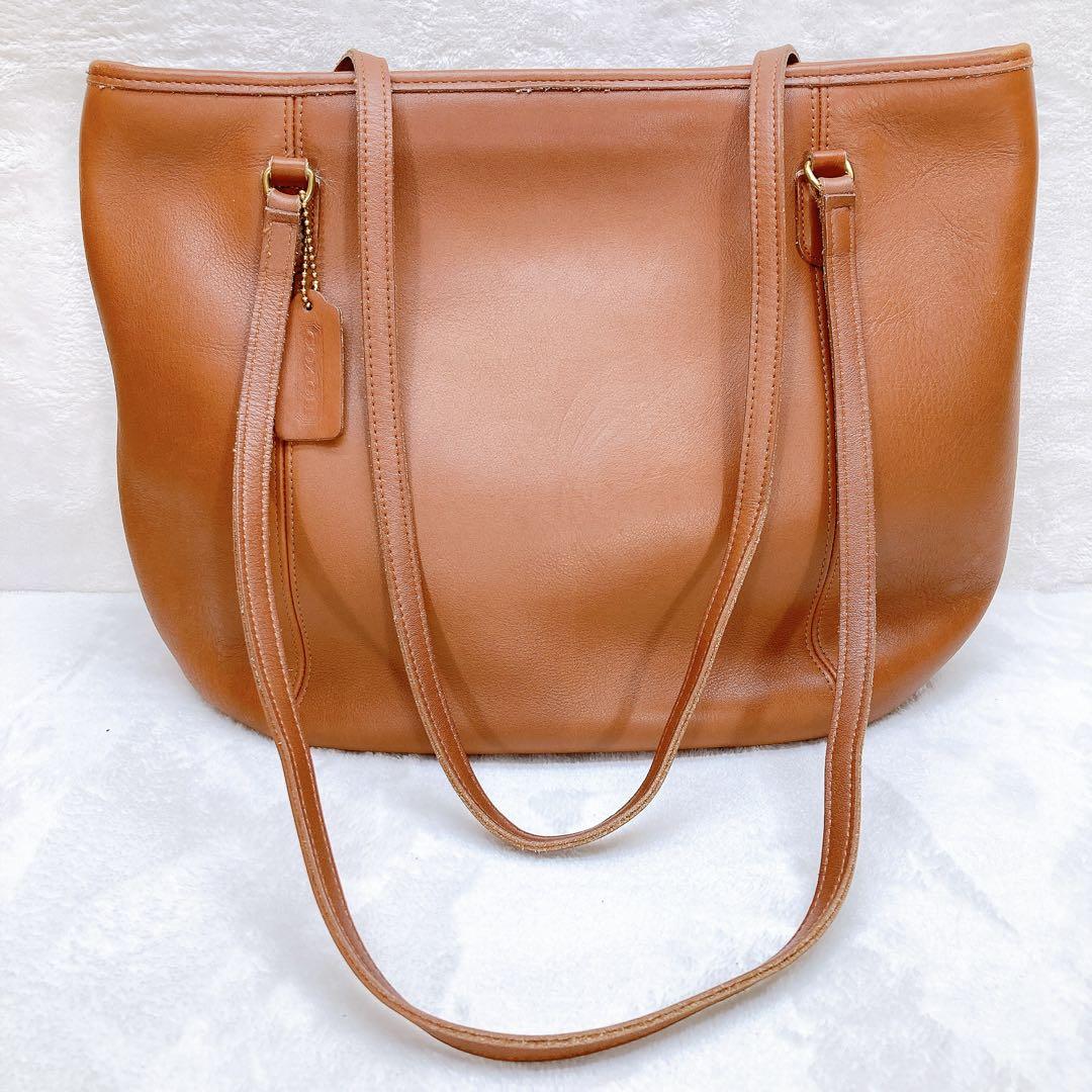 ✨美品✨COACH コーチ トートバッグ がま口 ブラウン 肩掛け レザー 革