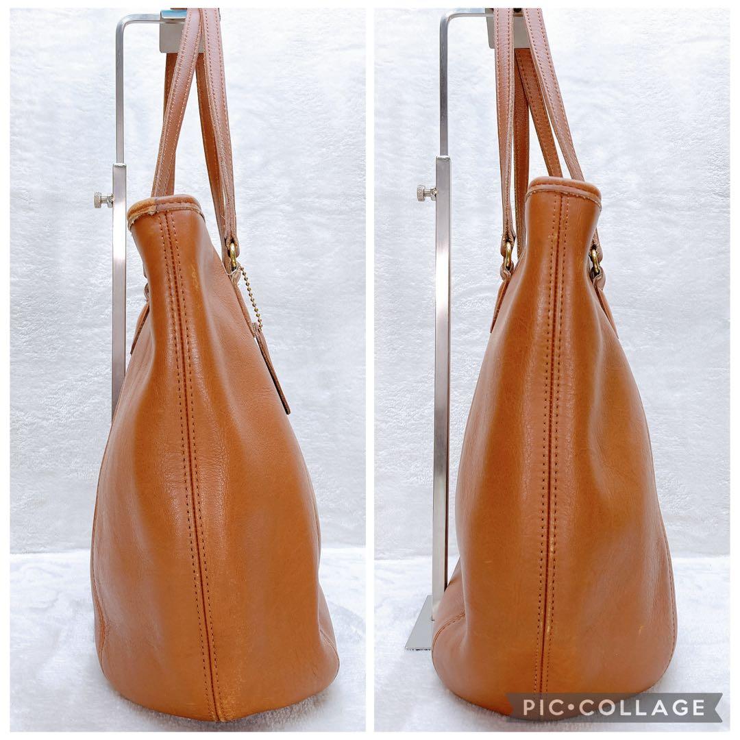 ✨美品✨COACH コーチ トートバッグ がま口 ブラウン 肩掛け レザー 革