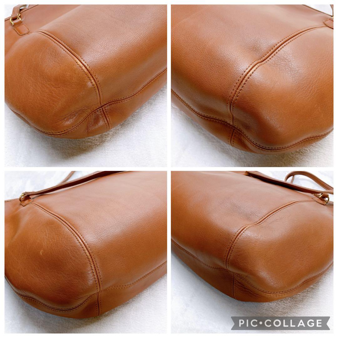 ✨美品✨COACH コーチ トートバッグ がま口 ブラウン 肩掛け レザー 革