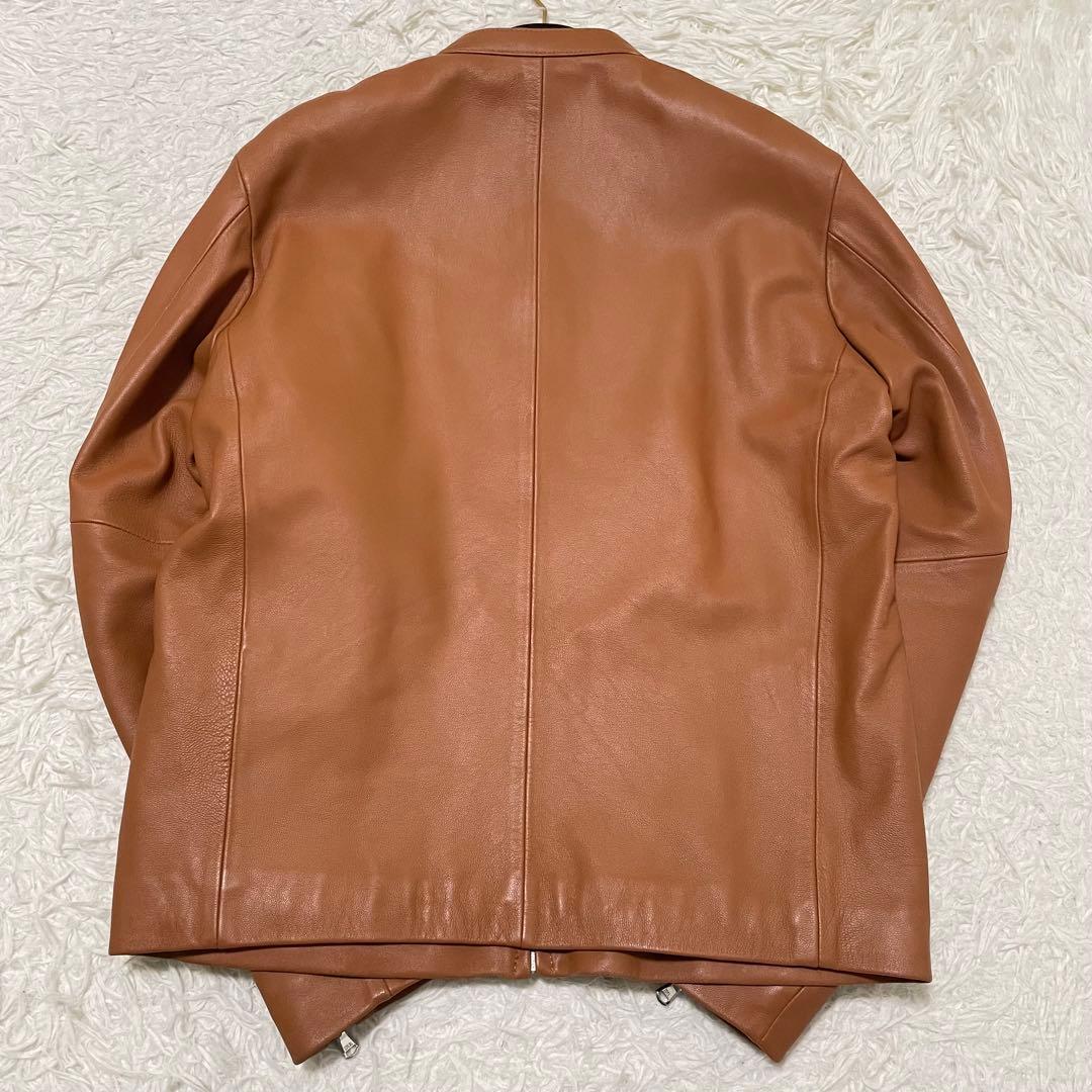 現行モデル/極美品　タケオキクチ　ラムレザージャケット　キャメルカラー　M　本革
