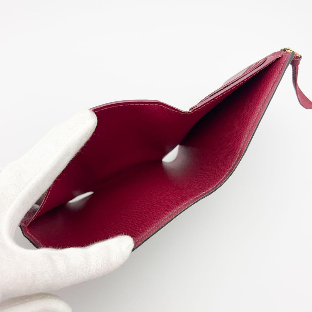 【使用感少ない】ルイヴィトン モノグラム ヴィクトリーヌ フューシャ 折り財布