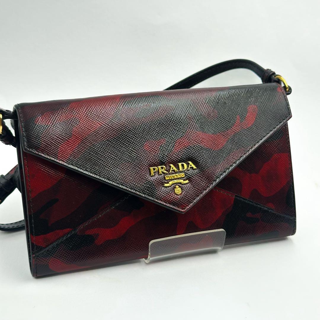 プラダサ フィアーノレザー ショルダー ウォレット 1559