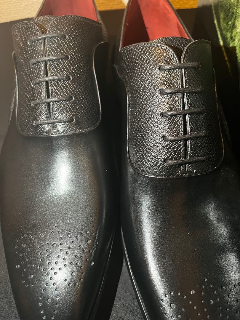 《価格対応可です！》MAGNANNI(マグナーニ)ブラックレザードレスシューズ