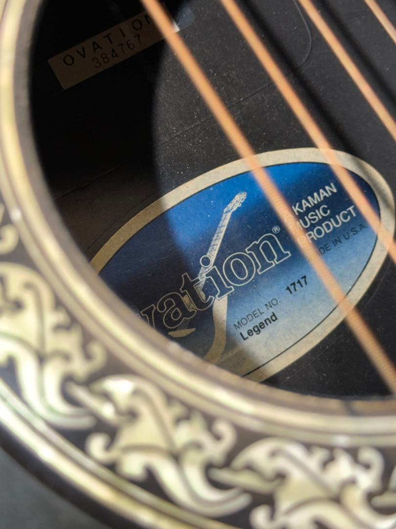 オベーション USA アコースティックギター ブラック