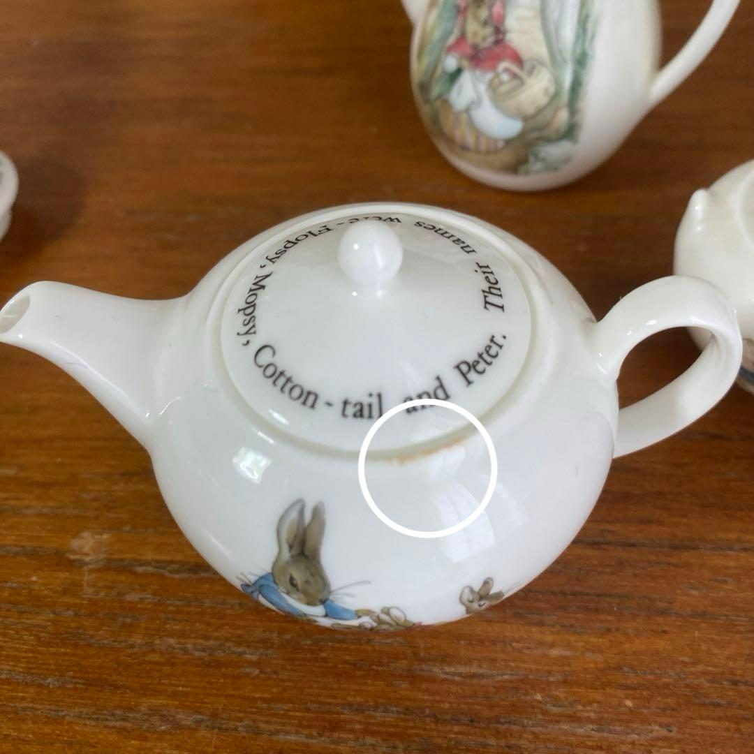 ウェッジウッド　ピーターラビット　ミニチュア　ティーセット　コーヒーセット