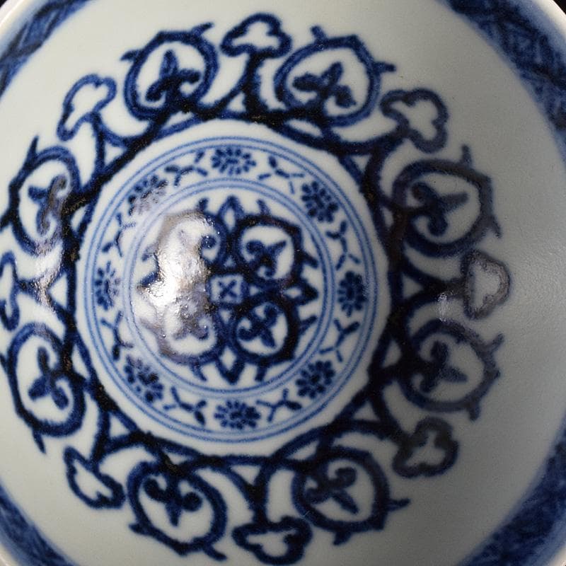 Big Chef　中国　大明宣徳年製　青花蓮子碗　C　7759E
