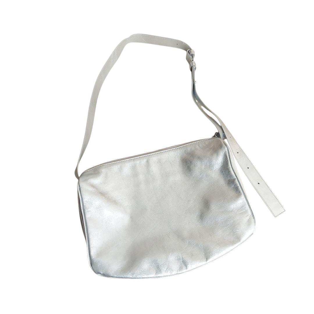 極美品✨ear PAPILLONNER　 スワローマチショルダー　本革 シルバー