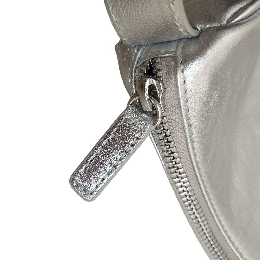 極美品✨ear PAPILLONNER　 スワローマチショルダー　本革 シルバー