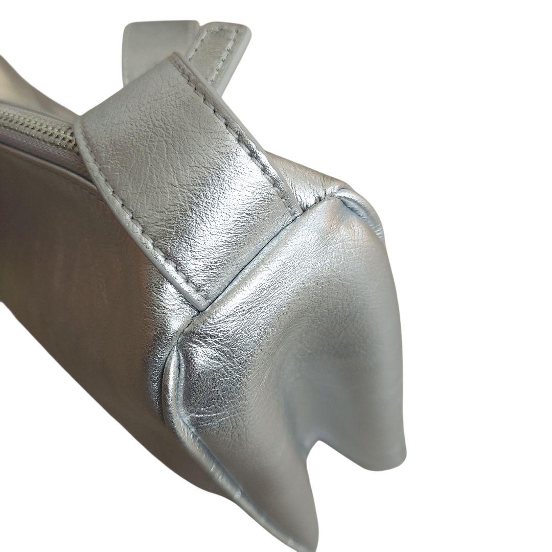 極美品✨ear PAPILLONNER　 スワローマチショルダー　本革 シルバー