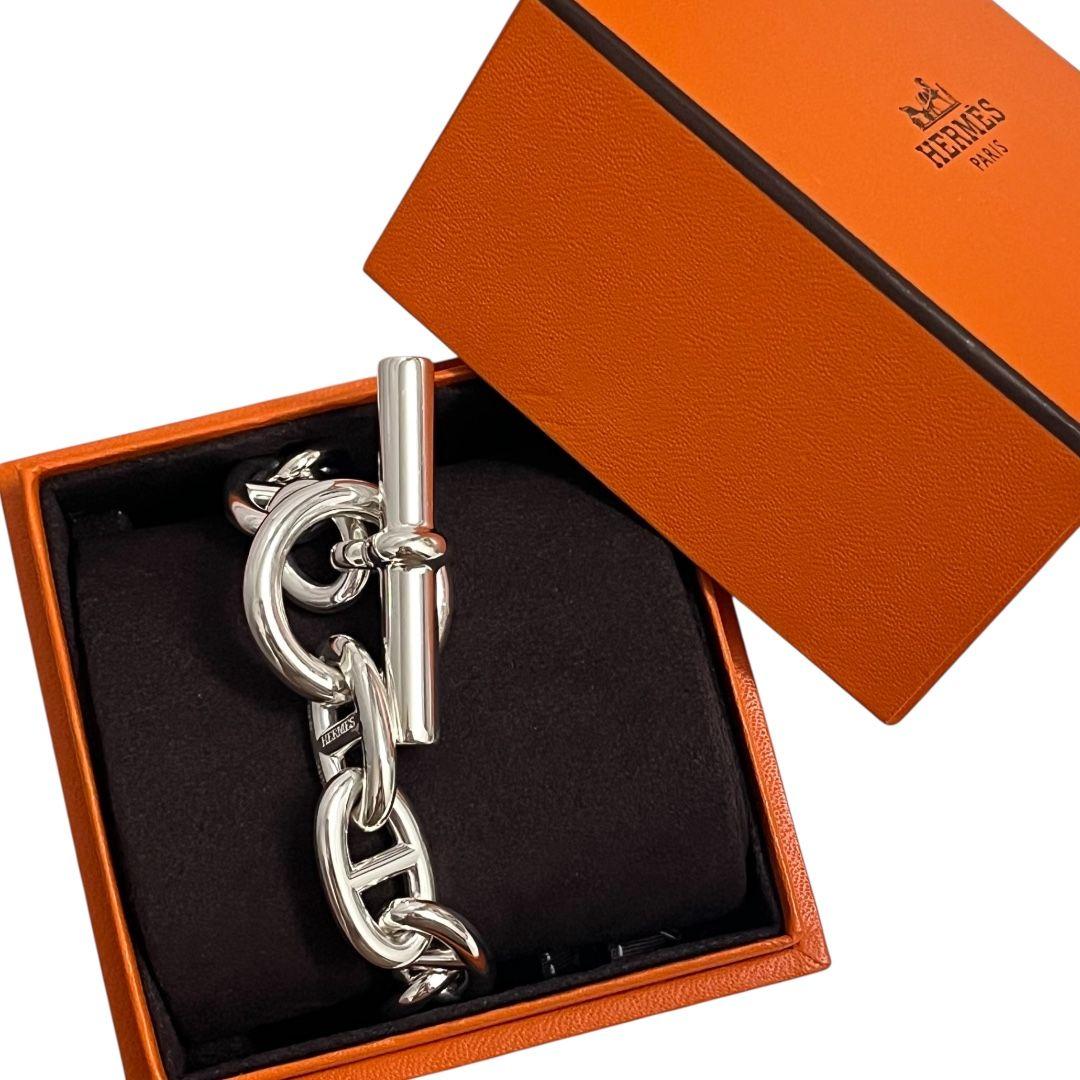 エルメス シェーヌダンクルTGM 12コマ シルバー925 ブレスレット