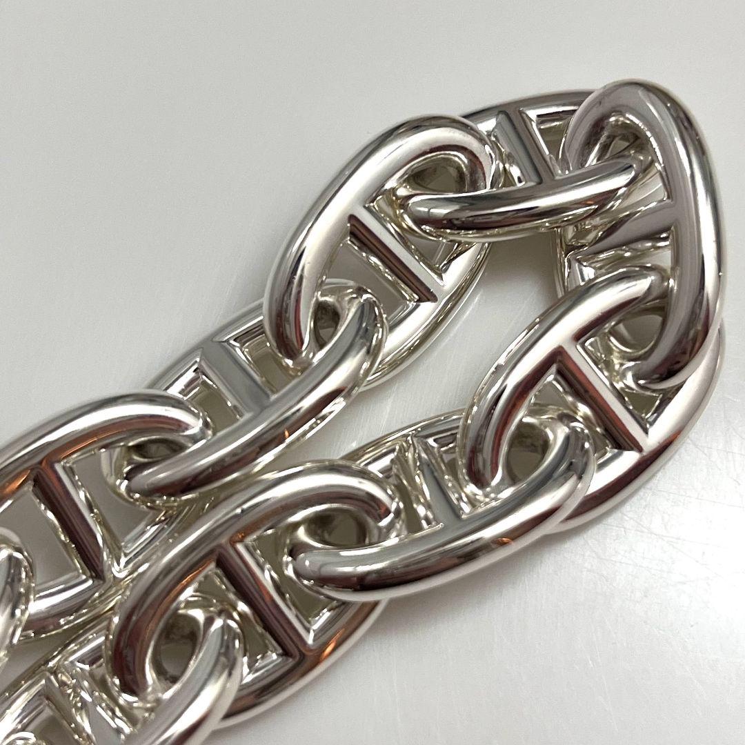 エルメス シェーヌダンクルTGM 12コマ シルバー925 ブレスレット