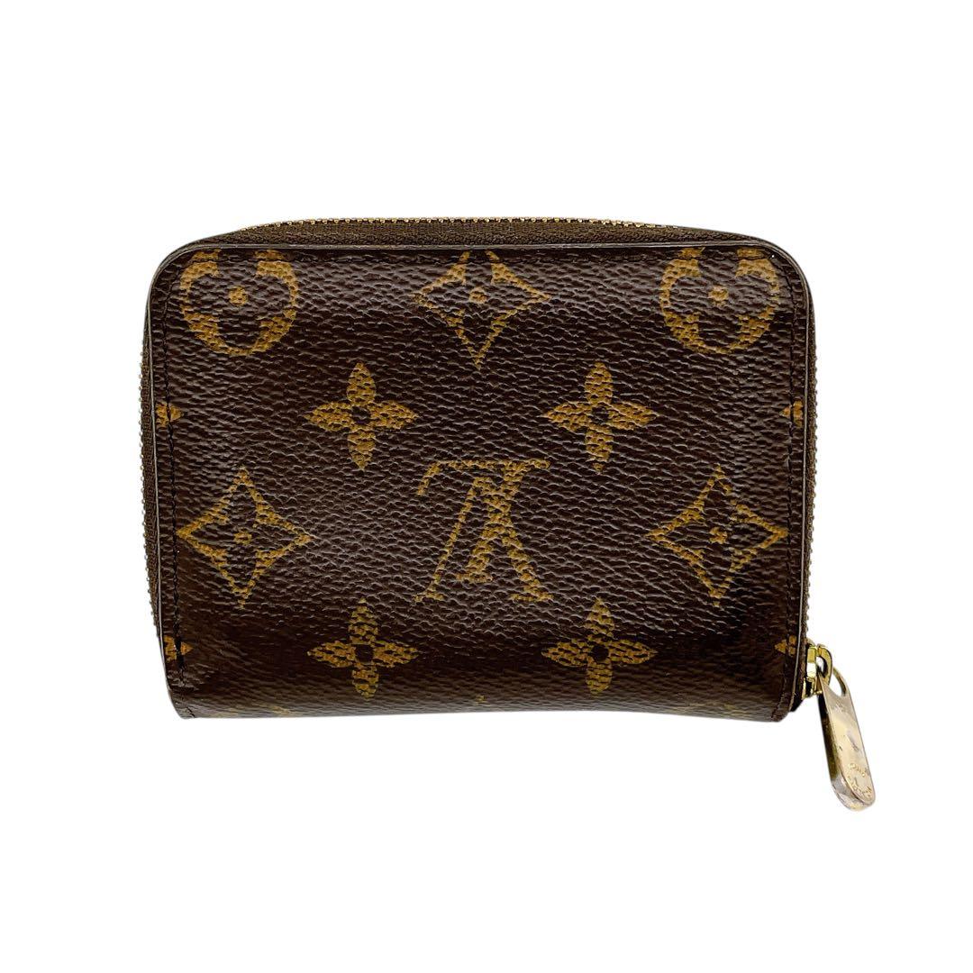 良品 ルイヴィトン M60067 ジッピー パース ケース ブラウン